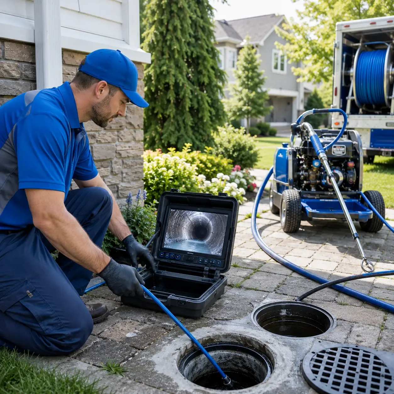 Outdoor drain cleaning professionals serving College Point, NY