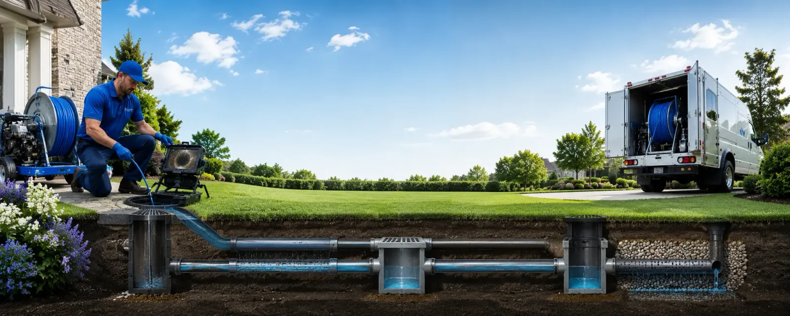 Outdoor drain cleaning information for College Point, NY